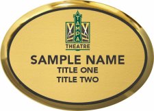 (image for) Tampa Theatre Oval Executive Gold badge - Two Title