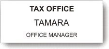 (image for) Tax Office White Badge