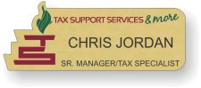 (image for) Tax Support Services & More Gold Shaped Badge