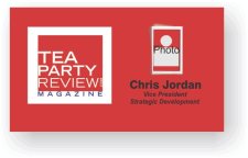(image for) Tea Party Review Magazine Photo ID Badge
