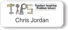 (image for) Teachers Inspiring Problem Solvers White Badge
