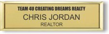 (image for) Team 4U Creating Dreams Realty Gold Small Executive Badge