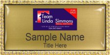 (image for) Team Linda Simmons Real Estate Bling Gold badge