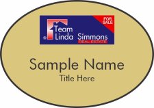 (image for) Team Linda Simmons Real Estate Oval Gold badge