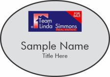 (image for) Team Linda Simmons Real Estate Oval Silver badge