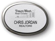 (image for) Team West Real Estate Silver Executive Oval Badge