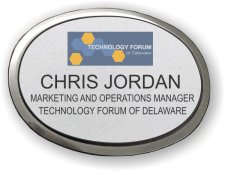 (image for) Technology Forum of Delaware Silver Executive Oval Badge