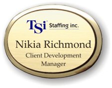 (image for) Temporary Staffing Executive Oval Gold Badge