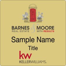 (image for) Barnes & Moore Real Estate Gold Square Badge