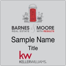 (image for) Barnes & Moore Real Estate Silver Square Badge