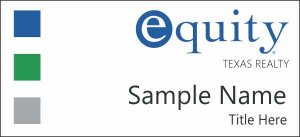 (image for) Equity Real Estate White Square Corner badge