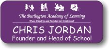 (image for) The Burlington Academy of Learning Purple Badge - (Old Logo)