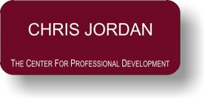 (image for) The Center for Professional Development Maroon Badge