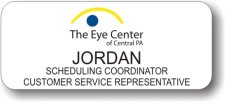 (image for) Eye Center of Central PA White Badge