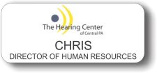 (image for) Eye Center of Central PA Hearing Center White Badge