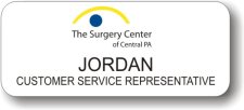 (image for) Eye Center of Central PA Surgery Center White Badge