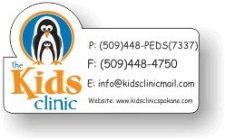 (image for) The Kids Clinic White Shaped Info Badge