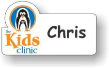 (image for) The Kids Clinic White Shaped Badge