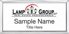 (image for) The Lamp Group Silver Executive White Badge