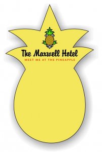 (image for) The Maxwell Hotel Yellow Shaped Badge