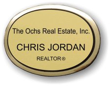 (image for) The Ochs Real Estate, Inc. Gold Oval Executive Badge