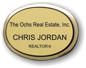 (image for) The Ochs Real Estate, Inc. Gold Oval Executive Badge