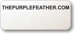 (image for) The Purple Feather Silver Logo Only