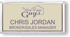 (image for) The Real Estate Guys Silver Executive Ivory Badge