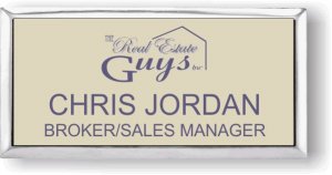 (image for) The Real Estate Guys Silver Executive Ivory Badge