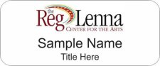 (image for) Reg Lenna Center for The Arts Standard White badge