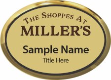 (image for) Thomas E. Strauss, Inc. Oval Executive Gold badge - The Shoppes at Miller's