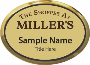 (image for) Thomas E. Strauss, Inc. Oval Executive Gold badge - The Shoppes at Miller\'s