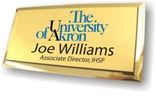 (image for) The University of Akron Executive Gold Badge