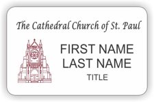 (image for) The Cathedral Church of St. Paul Large White Badge