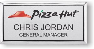 (image for) Pizza Hut Logo 2 Silver Executive Badge