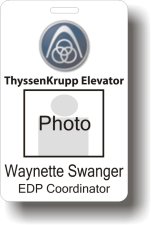(image for) ThyssenKrupp Elevator Photo ID Badge