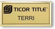 (image for) Ticor Title Gold Executive Black Logo Badge