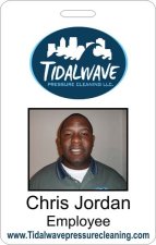 (image for) Tidal Wave Pressure Cleaning Photo ID Badge