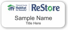 (image for) Habitat for Humanity of Tillamook County | ReStoreStandard White Badge