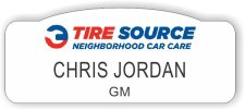 (image for) Tire Source Shaped White Badge