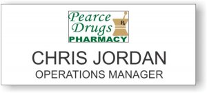 (image for) TMC RX Management Pearce Drugs White badge