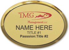 (image for) TMG Management Gold Oval Executive Badge