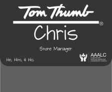 (image for) Tom Thumb Black Pocket Badge with Diversity Logo