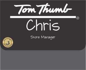 (image for) Tom Thumb RMC Black Pocket Badge