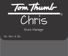 (image for) Tom Thumb Black Pocket Badge