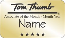 (image for) Tom Thumb Associate of the Month Gold Badge