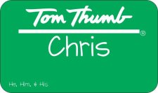 (image for) Tom Thumb Minor Green Badge