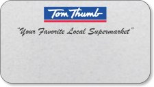 (image for) Tom Thumb Platinum Logo Only Name Badge - Magnetic Fastener