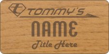 (image for) Tommy's Standard Alder Laser Engraved badge