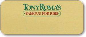 (image for) Tony Roma\'s Gold Logo Only Badge